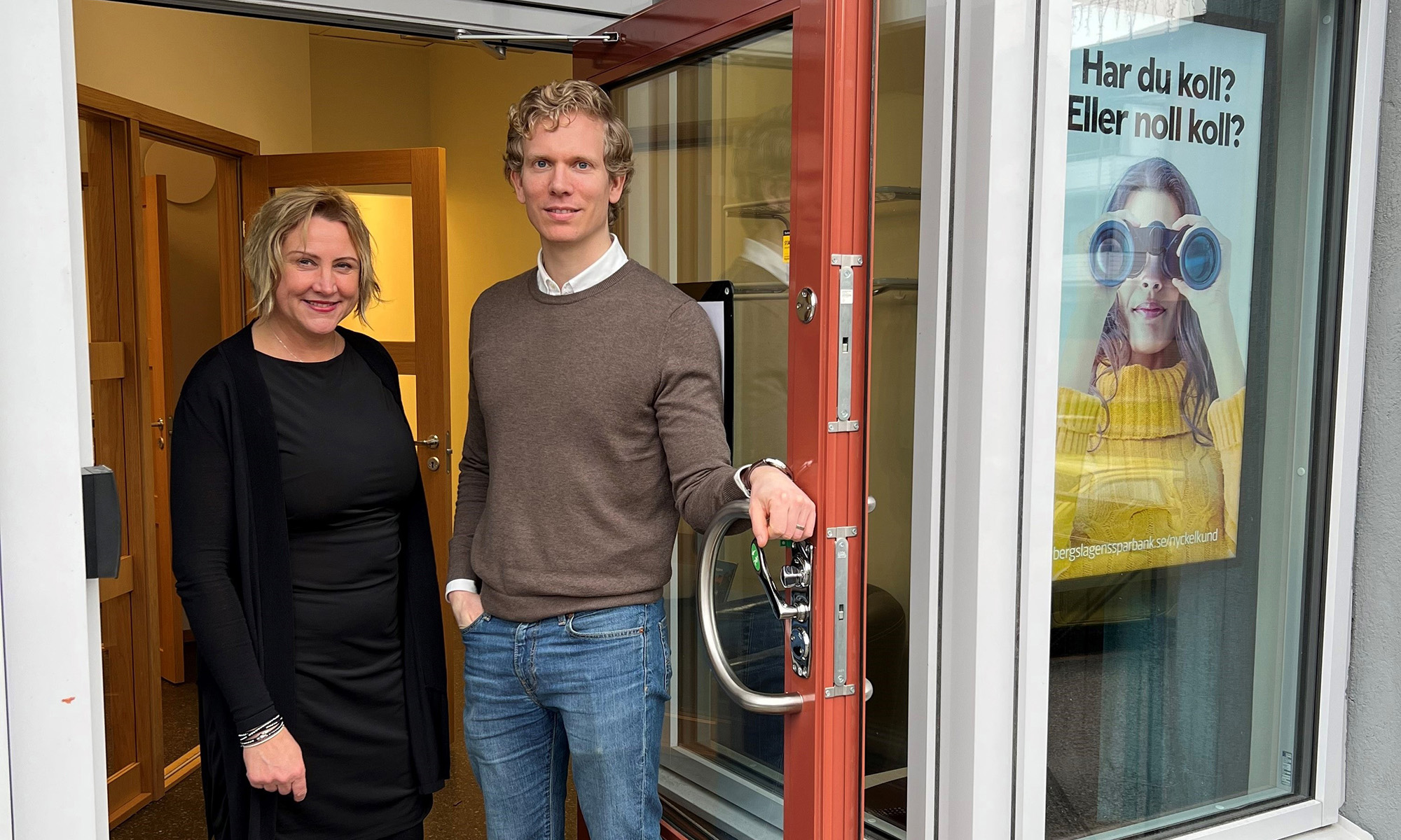 Jessica Norén och Anton Kristensen, Privatrådgivare Bergslagens Sparbank